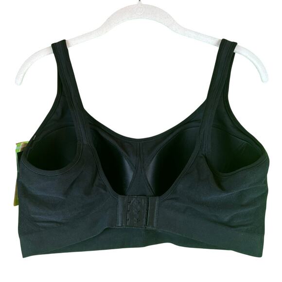 TRUEKIND Daily Comfort Wire Free Shaper Bra 4XL Black NWT Four Row Hook Extender - Picture 2 of 5
